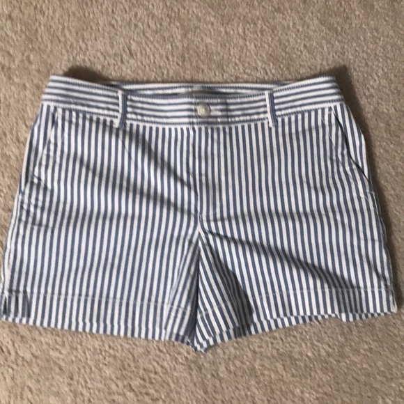 LOFT Pants - Ann Taylor Loft Striped Shorts Size Riviera 6 NWT